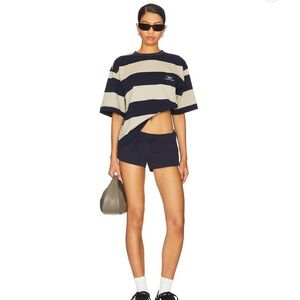 Lioness Striped Navy and Beige Rugby Shirt